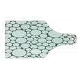 thumbnail image 1 of Geometric Circle Cutting Board, Retro Pattern with Large Small Round Dots Abstract Art Print Image, Tempered Glass Cutting and Serving Board, Wine Bottle Shape, Dark Grey White, by Ambesonne, 1 of 1