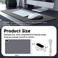 thumbnail image 2 of Heated Large Desk Mat PU Leather Warm Mouse Pad with 5 Heating Level & 4 Hour..., 2 of 7