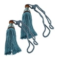 thumbnail image 3 of 2Pcs Large Tie Backs Ball Tassel Curtain Rope Tieback Blue, 3 of 8