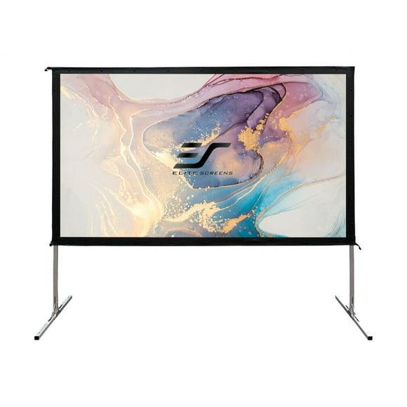 Elite Screens Yard Master 2 Series OMS120H2 - Projection screen with legs - 120" (120.1 in) - 16:9 - CineWhite - silver