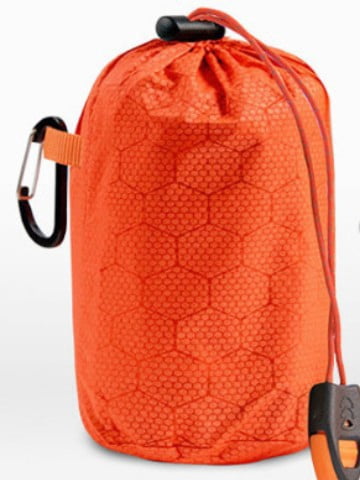 PE Insulated Sleeping Bag - Thickened Orange Outdoor First Aid Sleeping Bag - Survival Bag - Pack of 3