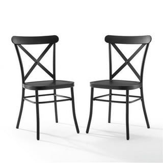 Matte Black Metal Chairs