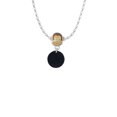 thumbnail image 2 of Delight Jewelry Acrylic 1/2" Disc Black Mia Monkey Charm Necklace, 2 of 4