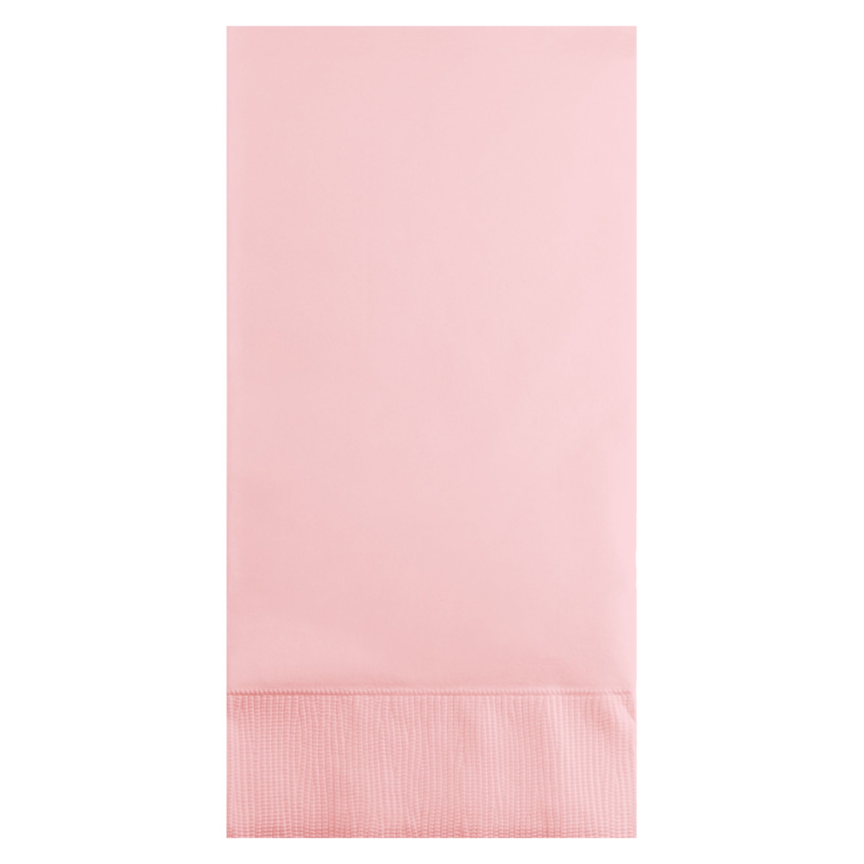 Classic Pink Paper Guest Towels 48 Count for 24 Guests