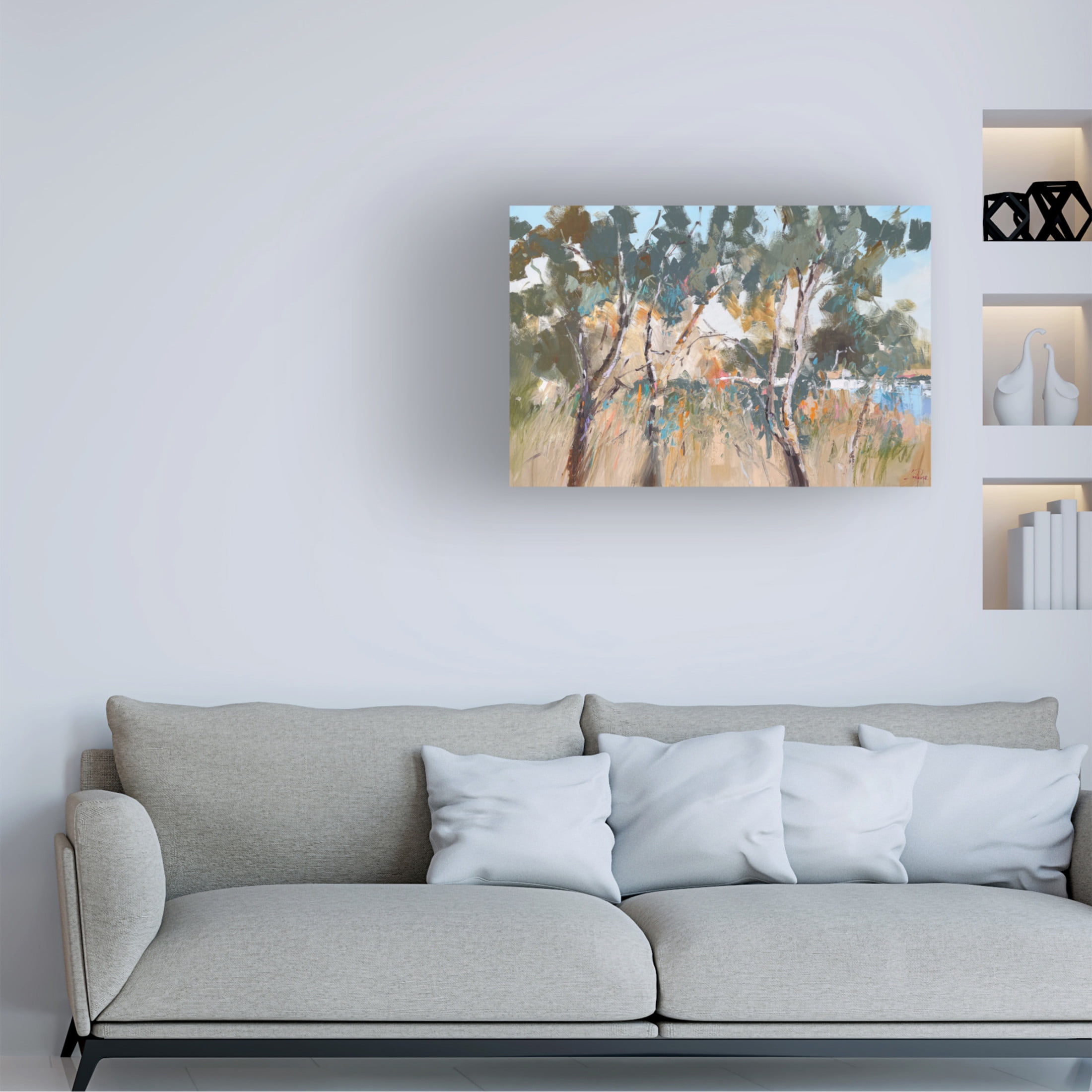 Canvas Wall Art - Craig Trewin Penny 'Aspendale Water' Wall Art for Living Room, Bedroom, or Office Décor by Trademark Fine Art - 24 x 16 Inches