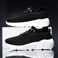 thumbnail image 4 of Zapatillas Zapatillas deportivas transpirables antideslizantes para correr zapatillas deportivas (negro blanco 37) Tmvgtek Para Estrenar, 4 of 9