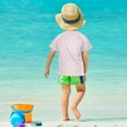 thumbnail image 4 of FORMRS Boys Rash Guard Short Sleeves Swim Shirt Quick Dry UPF 50+ Sun Protection, Sizes 3-12T, Swirling Lines, 4 of 6