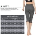 thumbnail image 6 of CAMEL Women's Capri Leggings Tummy Control High Waist Yoga Pants, 6 of 6