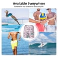 thumbnail image 7 of Kdxio Llama Unicorn And Rainbow Print Men'S Swim Trunks With Compression Liner 7 Inch Inseam Quick Dry Swim Shorts, 7 of 7