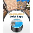 thumbnail image 5 of Joist Tape for Decking, 4" x 50' Seal Deck Joist Butyl Tape Deck Flashing Tape Waterproof Weather Resistance Anti-Corrosion, 5 of 6