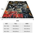 thumbnail image 2 of Horror Movie Halloween Michael Myers Printed Plush Throw Blanket, Ultra Soft Microfiber for Sofa Bedroom Living Room or Camping 40" x 50", 2 of 10
