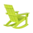 thumbnail image 5 of GARDEN Modern Plastic Outdoor Rocking Chair for Patio Porch, Lime, 5 of 9