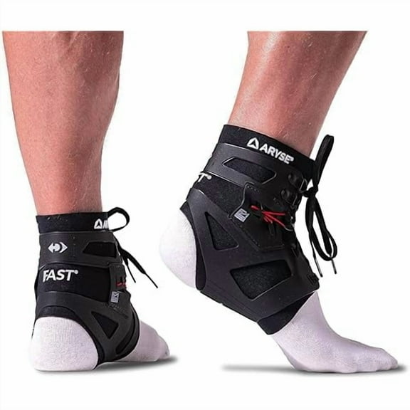 Disruptive Athletic IFAST Ankle Brace - Ankle Stabilizer For Men & Women - Great For Basketball, Volleyball, Soccer & More! (X-Small, Black, Single)