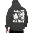 thumbnail image 3 of Hoodies for Men Casual Halloween Ghost Print Pullover Warm Long Sleeve Comfortable Hooded Sweatshirt Fall Winter Streetwear Loose Sweatshirts for Men Dark Gray M, 3 of 4
