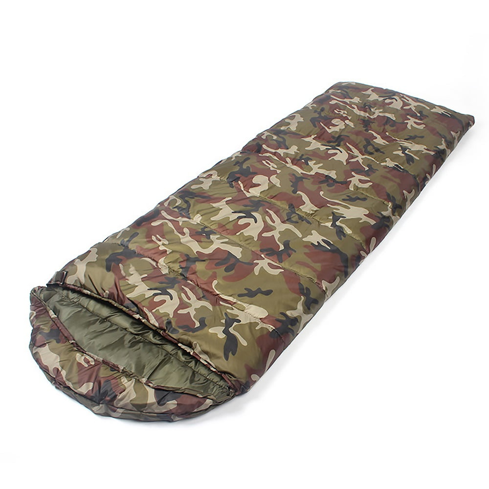 Waterproof Sleeping Bag for Outdoor Hiking Camping Warm Soft, Army