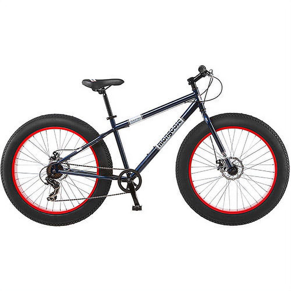 26" Mongoose Dolomite Men's 7-speed Fat Tire Mountain Bike, Navy Blue/Red - image 2 of 5