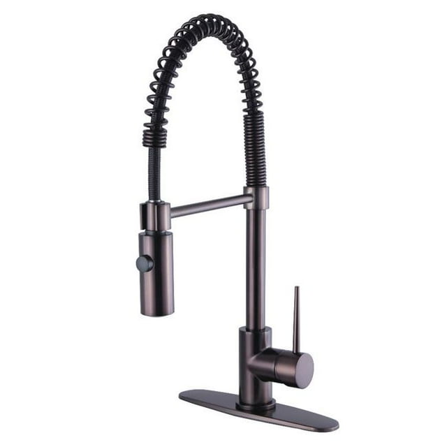 Gourmetier LS8775NYL Modern Single-Handle Pull-Down Kitchen Faucet - Oil Rubbed Bronze