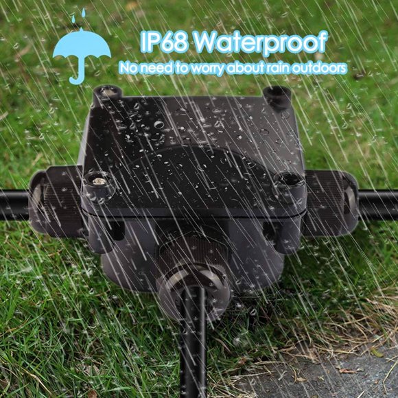 TABLETREANDS 5Ud Caja De Impermeable IP68 3 Vías Para Cables Eléctricos Uso Exterior