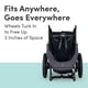 thumbnail image 5 of BOB Gear Wayfinder Jogging Stroller with Independent Dual Suspension, Air-Filled Tires, and 75-Pound Weight Capacity, Storm, 5 of 5
