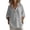 gray, variant on Baeitkot Women's Long Sleeve Linen Shirt Women's Solid Color Long Sleeve Button-Front Linen Shirt with Classic Collar Casual Blouse Black S