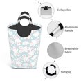 thumbnail image 4 of KLL Rabbit And Star Laundry Hamper,Large Canvas Fabric Lightweight Storage Basket Toy Organizer Dirty Clothes Collapsible Waterproof, 4 of 6