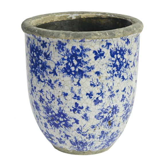 Lilibeth Planter - Blue, White - Tall