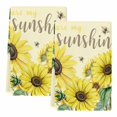 thumbnail image 2 of Sunflowers Kitchen Towels Set of 2, Spring Botanical Watercolor Blossom Flowers Absorbent Dish Towels for Kitchen, Microfiber Hand Towel, Quick Drying Tea Towel for Cleaning Decorative Dishcloths, 2 of 7
