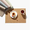 thumbnail image 4 of Place sets (4-Set), slide washable table sets, PVC Tint-resistant heat-resistant seating cakes, dirt-repellent and washable, space mats for kitchen dining table, silver, 4 of 5