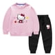 thumbnail image 4 of Hello kitty primavera y otoño nuevos niños usan pantalones de suéter para niños conjunto de dos piezas conjunto de manga larga de algodón sólido para bebé, 4 of 5