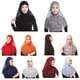 thumbnail image 5 of Jumpingount Pañuelo musulmán para mujer Hijab Cap Encaje islámico Cubierta completa Underscarf Chal Wrap Accesorio para el cabello naranja, 5 of 6