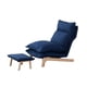 thumbnail image 2 of Sillón reclinable perfecl con reposapiés ajustable Tatami azul, 2 of 8