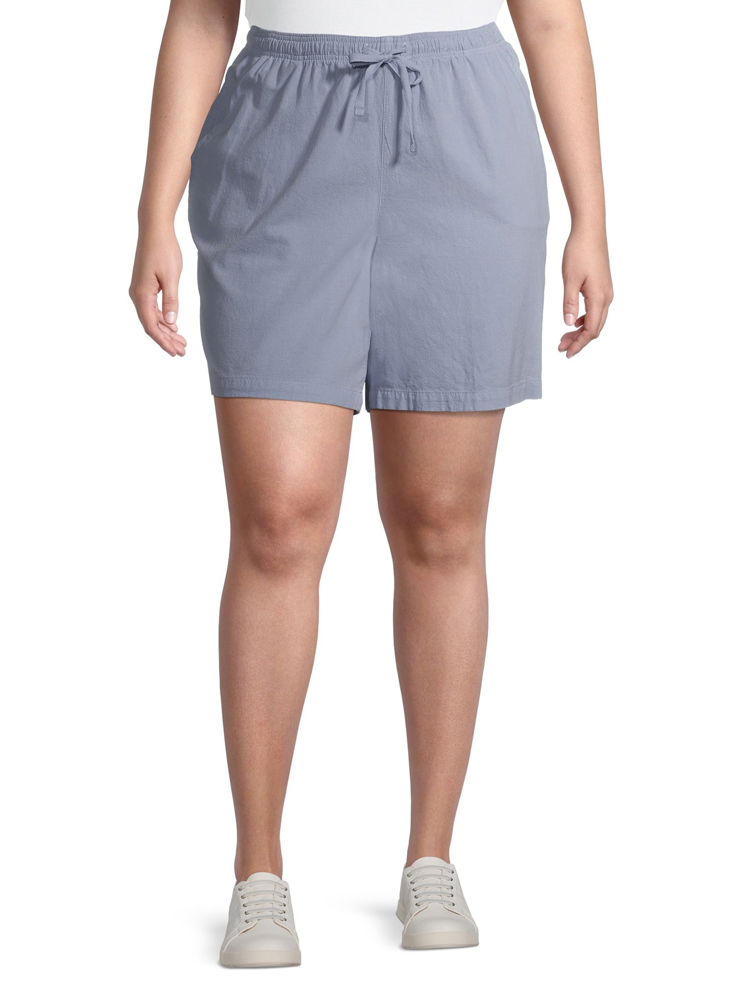 Erika Womens Lucy High Rise Pull on Drawstring Short 