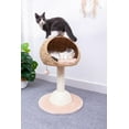thumbnail image 3 of Catry Lookout Small Cat Tower with Scratcher & Cat Toy, 3 of 9