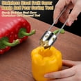 thumbnail image 3 of 1/2/3Pcs Stainless Steel Core Remover Tool for Red Bell Peppers Pear Fruit Corer Easy Twist Pull Multifunctional Kitchen Gadget, 3 of 7
