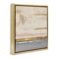 thumbnail image 2 of Stupell Industries Transitional Soft Sea Abstract Gold Floating Frame Canvas Art, 18 x 18, by Patricia Pinto, 2 of 8