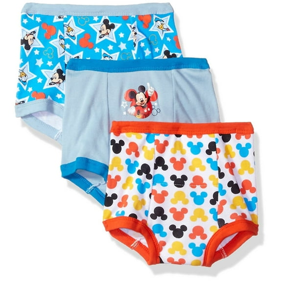 Disney Boys' Mickey Mouse 3pk Training Pant
