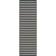 thumbnail image 2 of SAFAVIEH Four Seasons Mitre Striped Polyester Runner Rug, Ivory/Navy, 2'3" x 8', 2 of 7