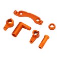thumbnail image 2 of RC Car Steering Group Assembly Set, RC Steering Assembly Aluminum Alloy Improve Performance Easy To Install  For RC Car Black,,Orange, 2 of 8