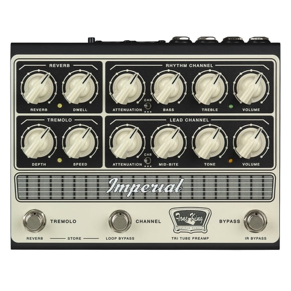 Pedal preamplificador a válvulas Tone King Imperial con IR y MIDI