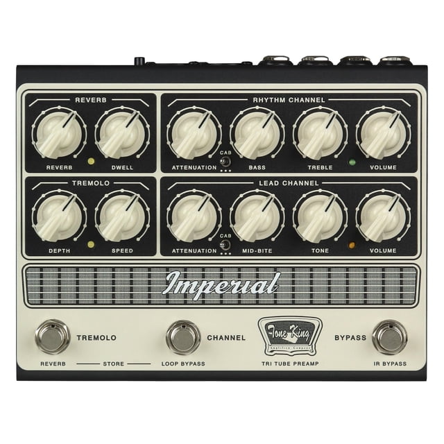 Pedal preamplificador a válvulas Tone King Imperial con IR y MIDI