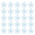 thumbnail image 1 of Uxcell 50 Pcs Encanto de flor hueca marco abierto colgantes para hacer joyas de pendientes de resina manualidades DIY Azul, 1 of 6