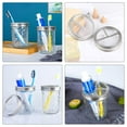 thumbnail image 4 of HAMPPLIES 3Pcs Portable Toothbrush Cover Silver 9x9cm Stainless Steel Organizer, 4 of 8