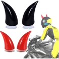 thumbnail image 1 of Devil Horn Juego de 4 accesorios de decoración para casco de motocicleta - Accesorios personales de bocina suave Demon con ventosa de goma suave para motocros todoterreno, 1 of 5