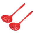 thumbnail image 4 of 2Pcs Silicone Slotted Spoon Multifunction Soft Food Grade Silicone High Temperature Resistant Kitchen Ladle Strainer, 4 of 7