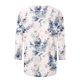 thumbnail image 4 of ICHUANYI Clearance Women's Fashion Printed Loose T-shirt 3/4 Sleeves Blouse Round Neck Casual Tops(Light Blue, S) ICHUANYI WER2023081403437, 4 of 5