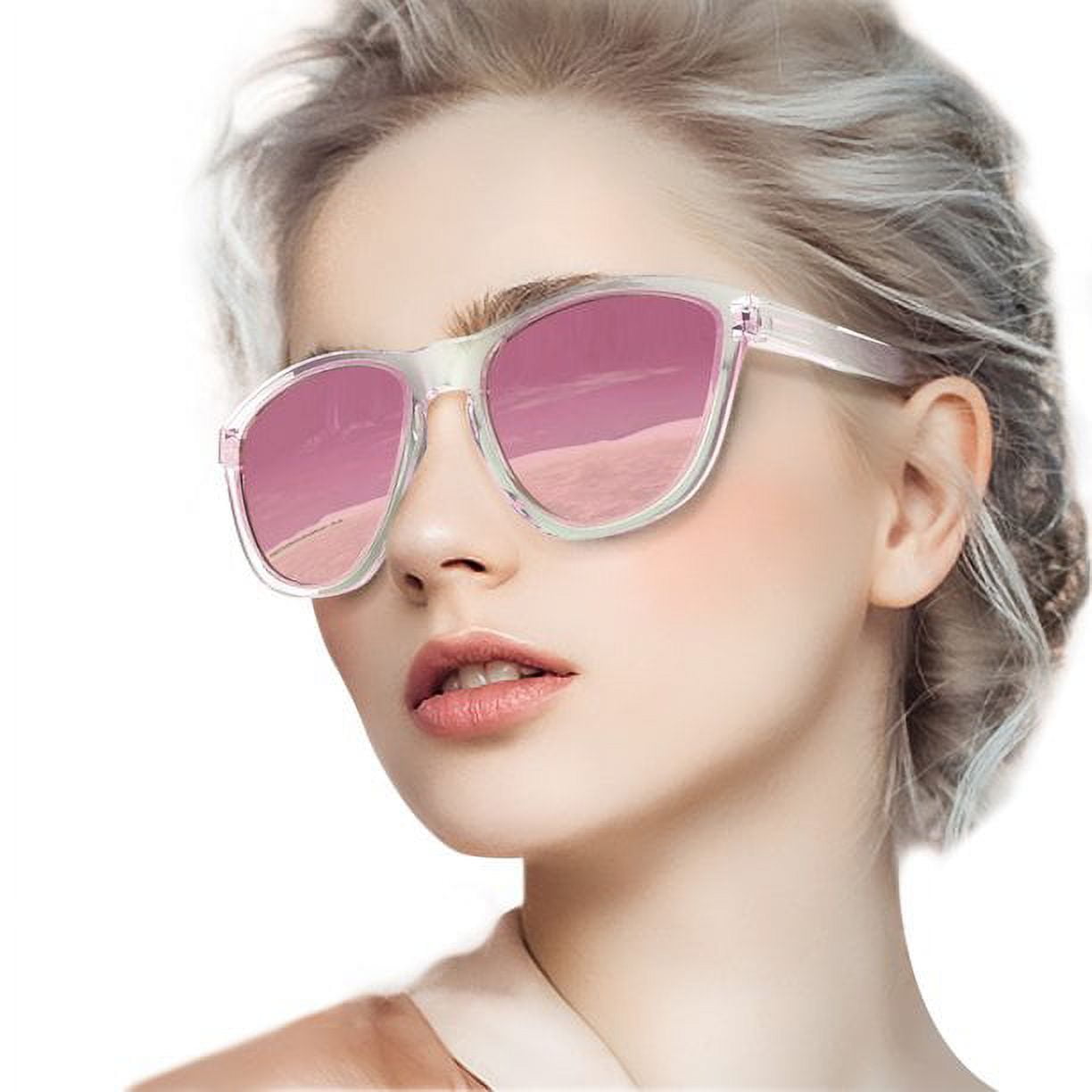 Women's Plastic Aviator Polarized Sunglasses - All in Motion™ Pink