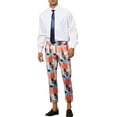 thumbnail image 2 of Lars Amadeus Plaid Dress Pants for Men's Cropped Ankle Length Business Trousers, 2 of 4