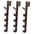 thumbnail image 5 of Masteelf 3 Pcs Utility No Trace Hook No-drill Hooks Office 28.5X3.8X2CM Brown, 5 of 8