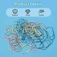 thumbnail image 3 of Uxcell 2'' x 1'' Large Paper Clip, 50 Pcs Metal Assorted Shaped Paper Clip for Office Document Organization, Rose Gold, 3 of 6