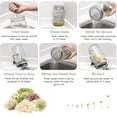thumbnail image 4 of Wide Mouth Sprouting Lids 4 Pack, Stands for 86mm Wide Mouth Mason Jars, 304 Stainless Steel Sprouting Jar Screen Lids with 2 Pack Sprouting Foldable Perfect for Grow Sprout Seeds at Home, 4 of 7